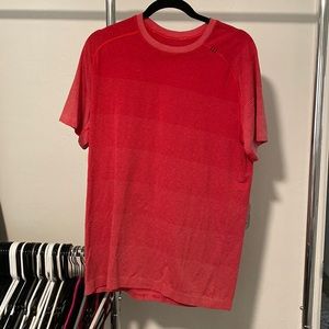 Mens Lululemon Metal Vent Tech Shirt Red Sz M